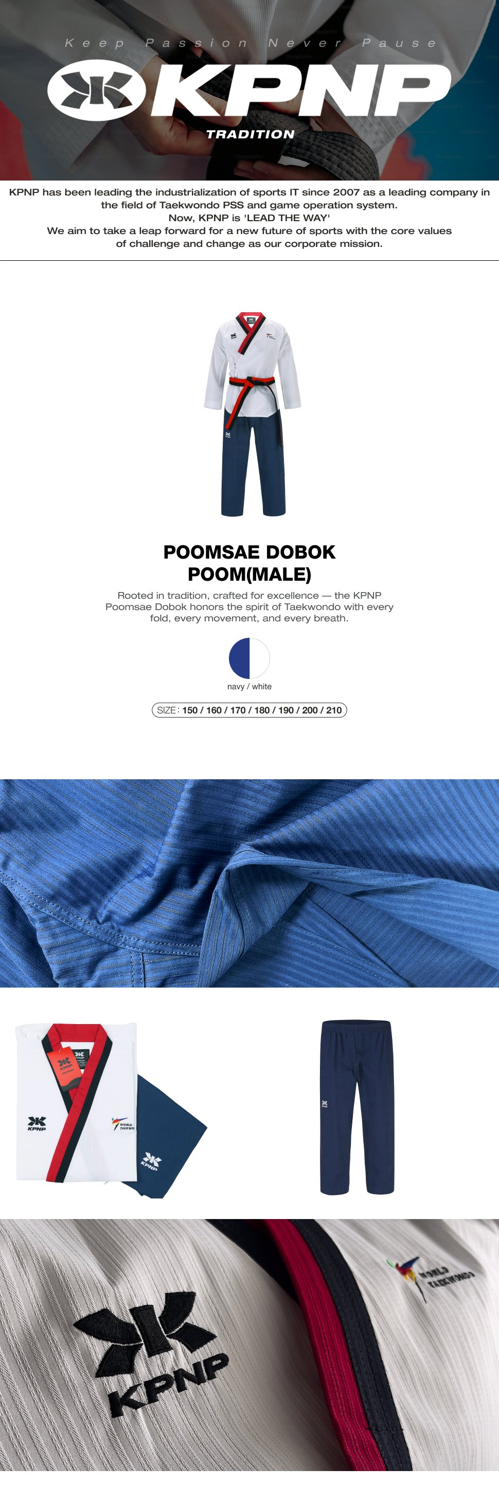 Poomsae poom male dobok